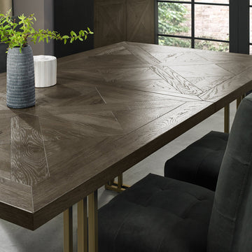 Bentley Designs Athena Fumed Oak 6-8 Dining Table